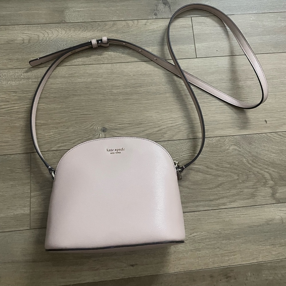 pink kate spade dome crossbody purse